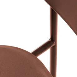 ELIN Lot de 4 chaises en plastique et métal