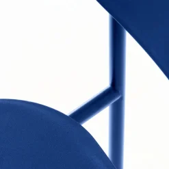 ELIN Lot de 4 chaises en plastique et métal