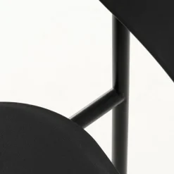 ELIN Lot de 4 chaises en plastique et métal