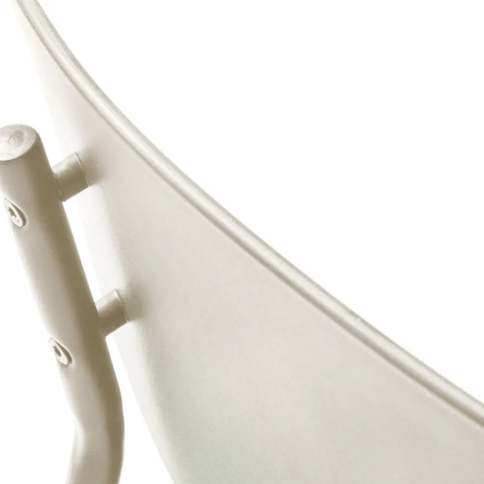 ELIN Lot de 4 chaises en plastique et métal