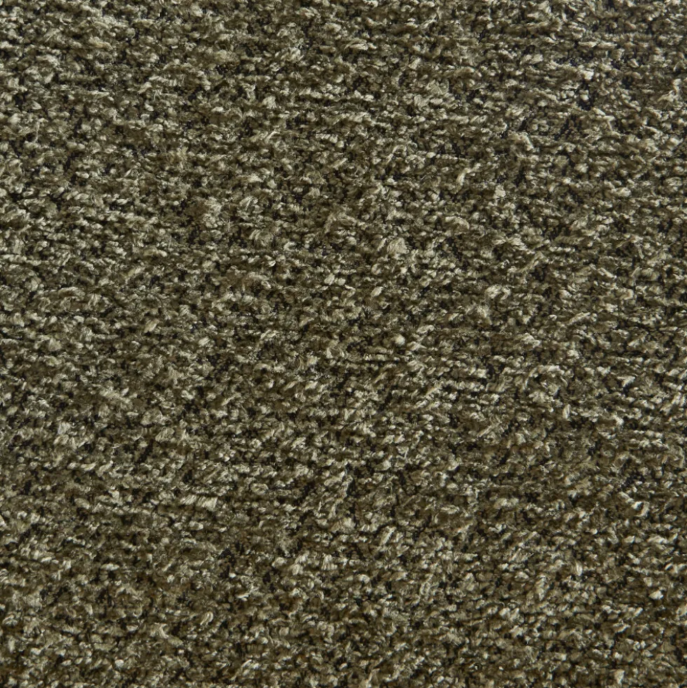 EMA Lot de 2 tabourets de bar en tissu bouclette et métal H66,5cm