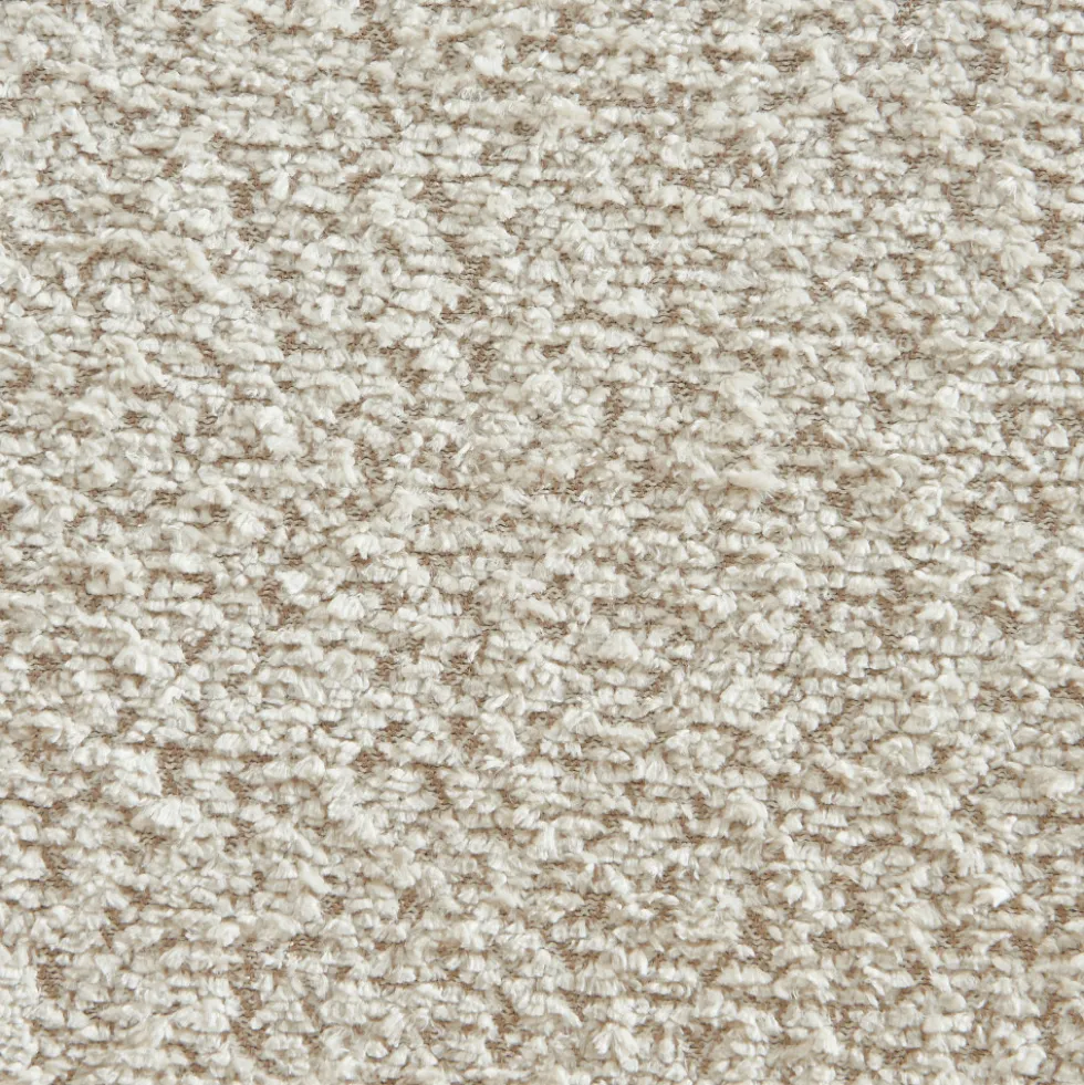 EMA Lot de 2 tabourets de bar en tissu bouclette et métal H66,5cm