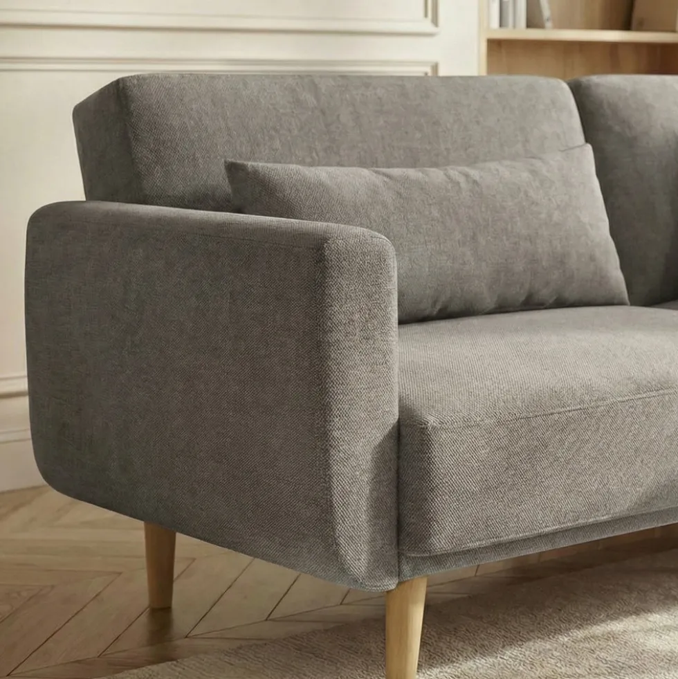 EMMA Canapé convertible 3 places en tissu