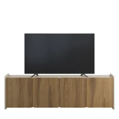 ENARA Meuble TV 4 portes en bois L180cm