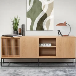 ENDE Buffet 4 portes en bois L188cm