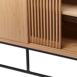 ENDE Buffet 4 portes en bois L188cm