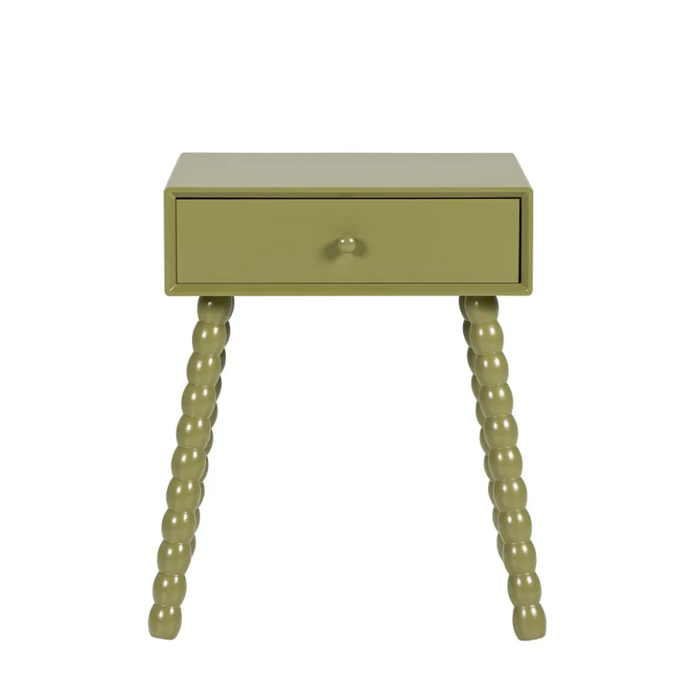 ENKO Table de chevet 1 tiroir en bois