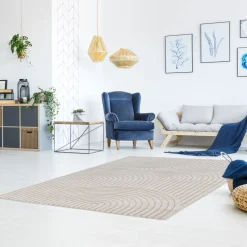 ESTEBAN Tapis contemporain à motif géométrique