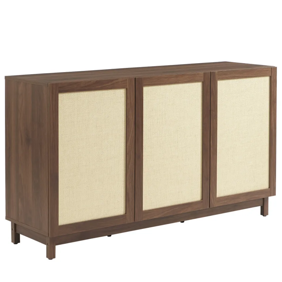 ESTELA Buffet 3 portes en bois L140cm