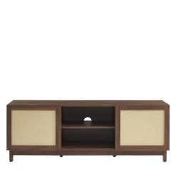 ESTELA Meuble TV 2 portes en bois L150cm