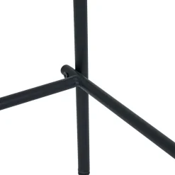 ESTEPONA Lot de 2 tabourets de bar en bois, tissu et métal H66cm