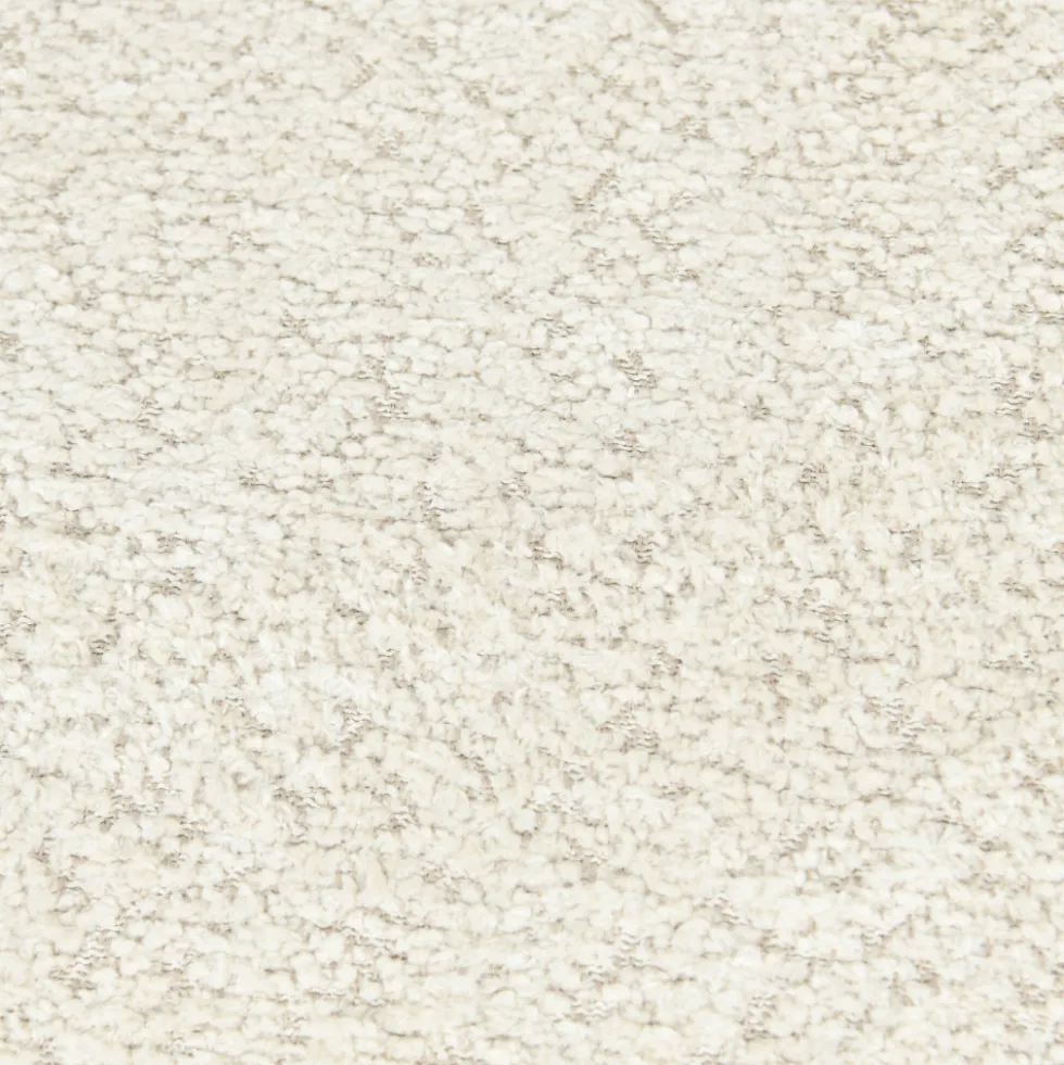 ESTER Lot de 2 chaises en tissu bouclette et métal