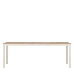ETNA Table à manger de jardin 8 personnes en aluminium
