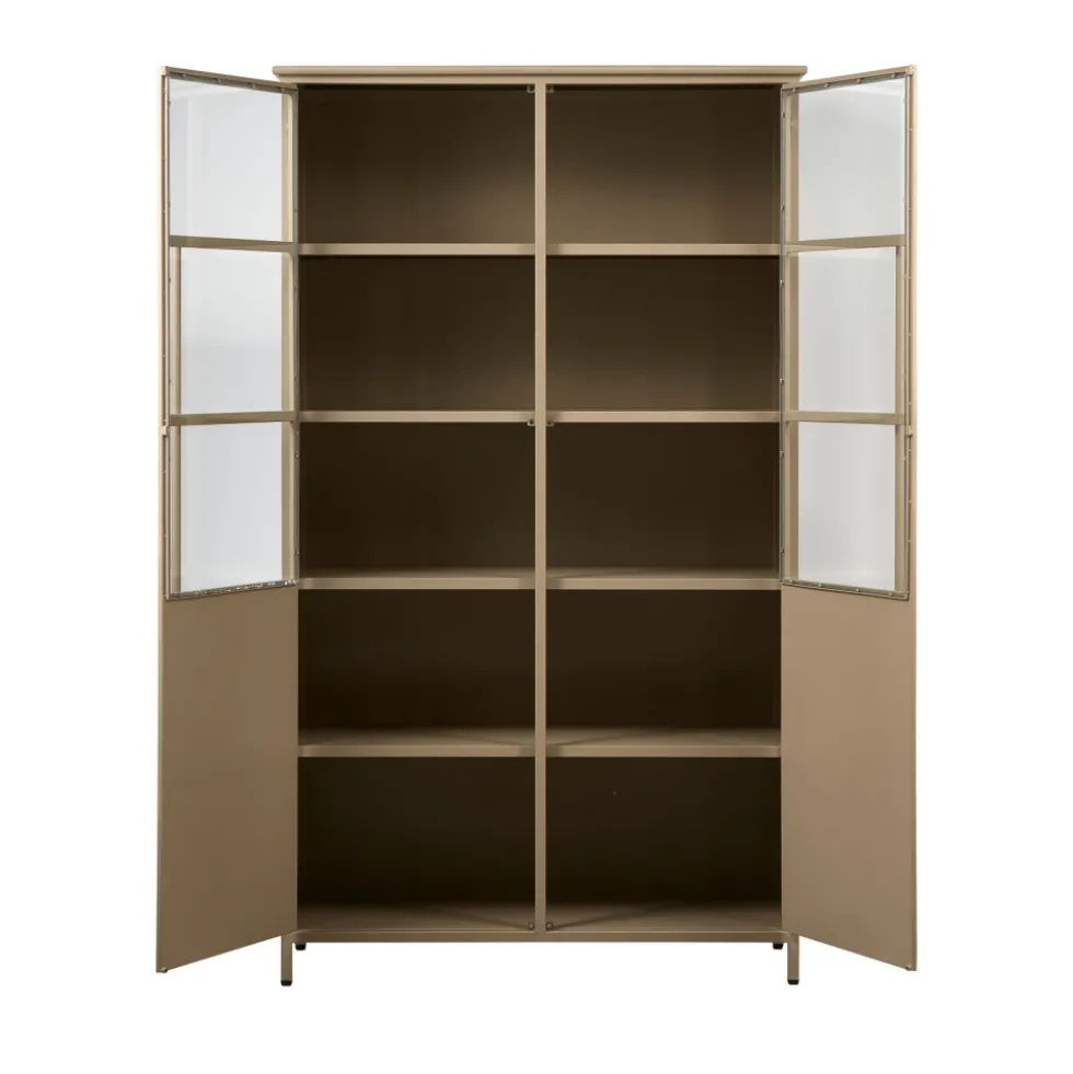 EXHIBIT Vitrine 2 portes en métal H170cm