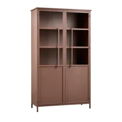 EXHIBIT Vitrine 2 portes en métal H170cm