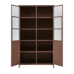 EXHIBIT Vitrine 2 portes en métal H170cm