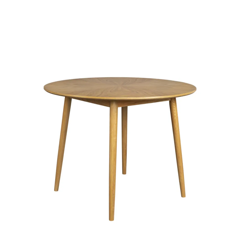 FABIO Table à manger 2 personnes ronde en bois