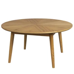 FABIO Table basse d'appoint ronde en bois ø80cm