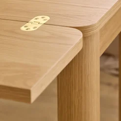 FIKA Table à manger extensible 2 à 4 personnes en bois 120x45-90cm