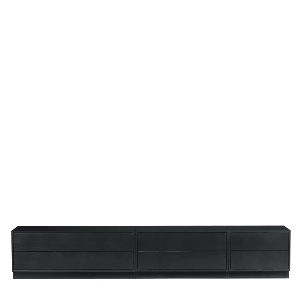 FINCA Meuble TV en bois massif de pin L75cm