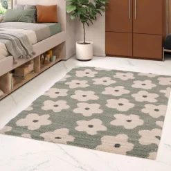 FLORA Tapis contemporain à motif floral