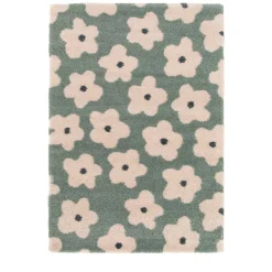 FLORA Tapis contemporain à motif floral