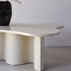 FLOW Table basse organique en bois 120x80cm