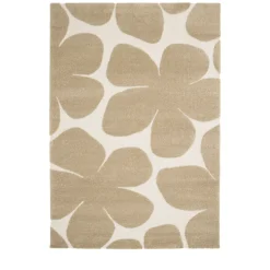 FLOW Tapis contemporain à motif floral en relief