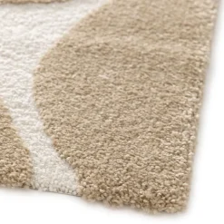 FLOW Tapis contemporain à motif floral en relief