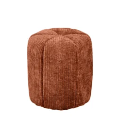 FLOWER Pouf rond en velours côtelé ø38cm