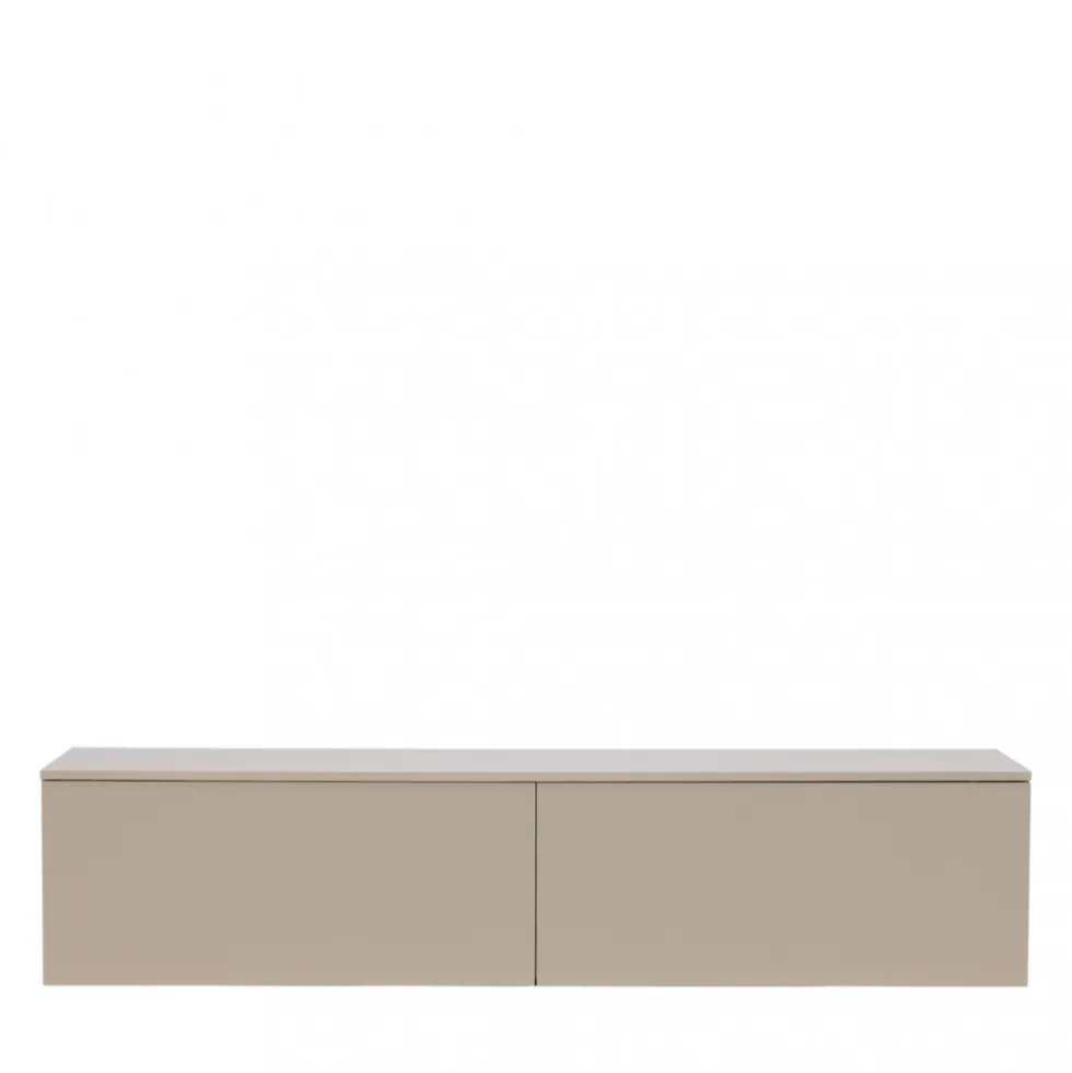 FRIHAMN Meuble TV suspendu 2 tiroirs en bois L160cm