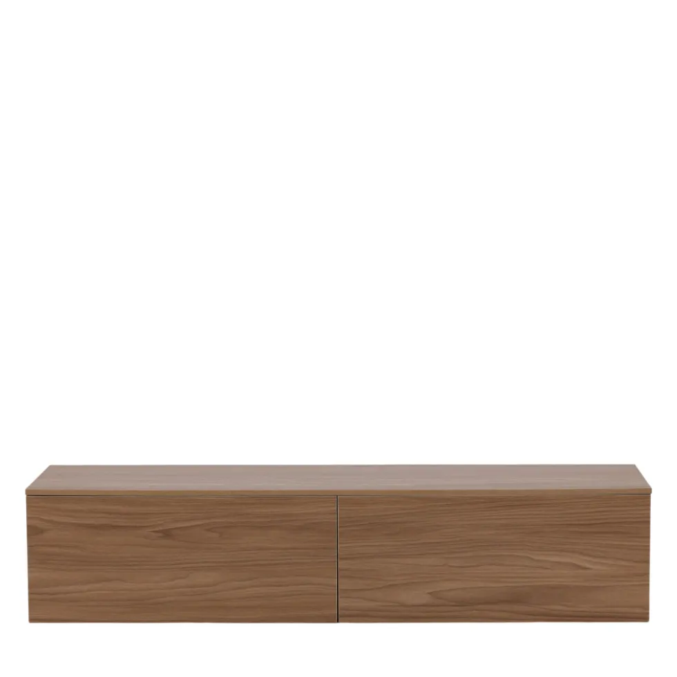 FRIHAMN Meuble TV suspendu 2 tiroirs en bois L160cm