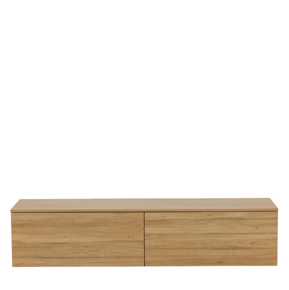 FRIHAMN Meuble TV suspendu 2 tiroirs en bois L160cm
