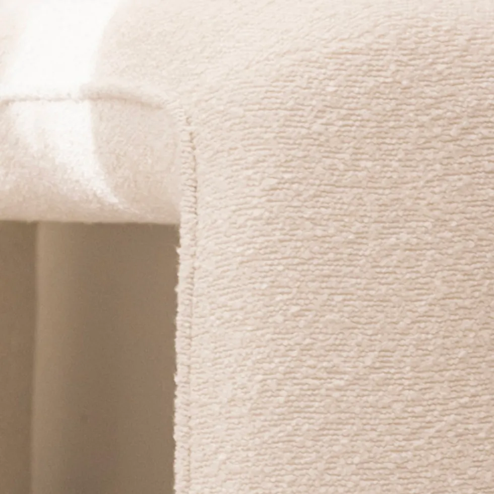 FULL Pouf en tissu bouclette