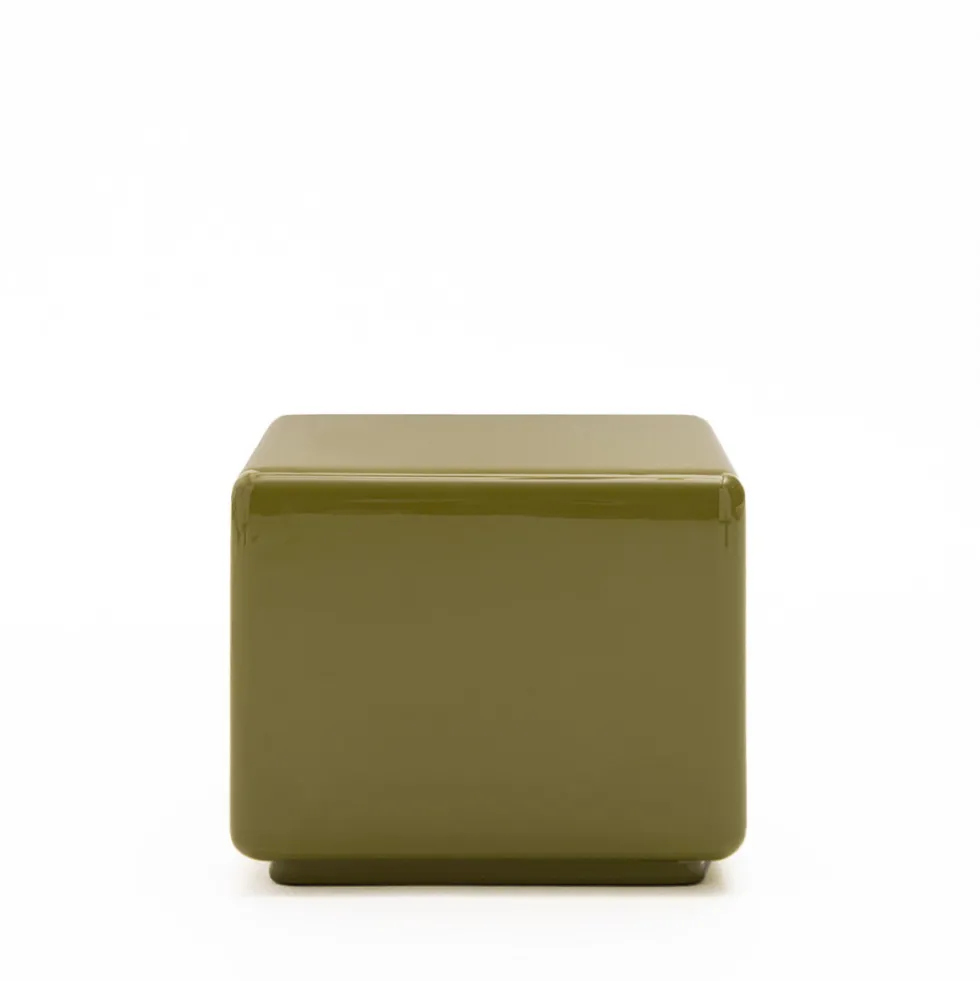 GAIA Table d'appoint carrée laquée 40x40cm