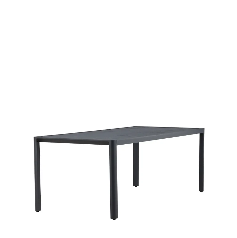 GIARDINI Table à manger de jardin 8 personnes en aluminium