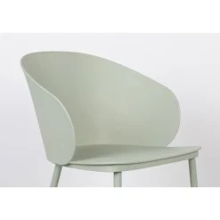 GIGI Lot de 2 chaises en résine et métal