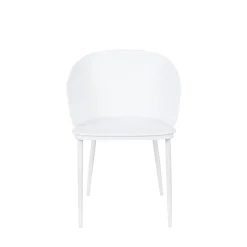 GIGI Lot de 2 chaises en résine et métal