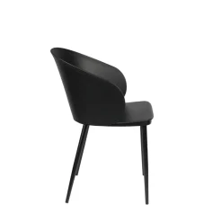 GIGI Lot de 2 chaises en résine et métal
