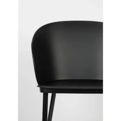 GIGI Lot de 2 chaises en résine et métal