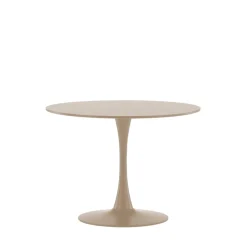 GLADE Table à manger ronde 4 personnes en bois et métal ø100cm