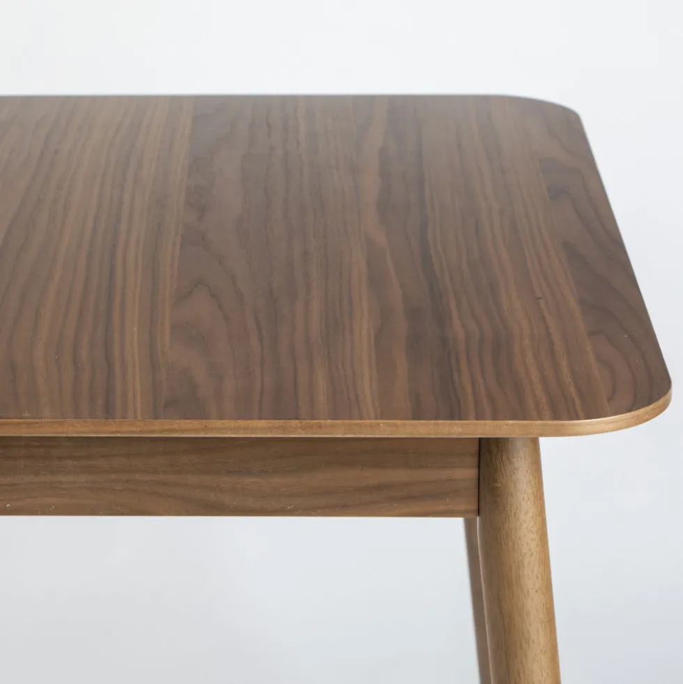 GLIMPS Table à manger extensible 4 à 6 personnes 120-162x80cm en bois