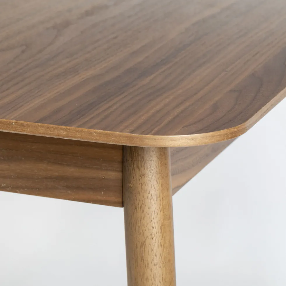 GLIMPS Table à manger extensible 4 à 6 personnes 120-162x80cm en bois