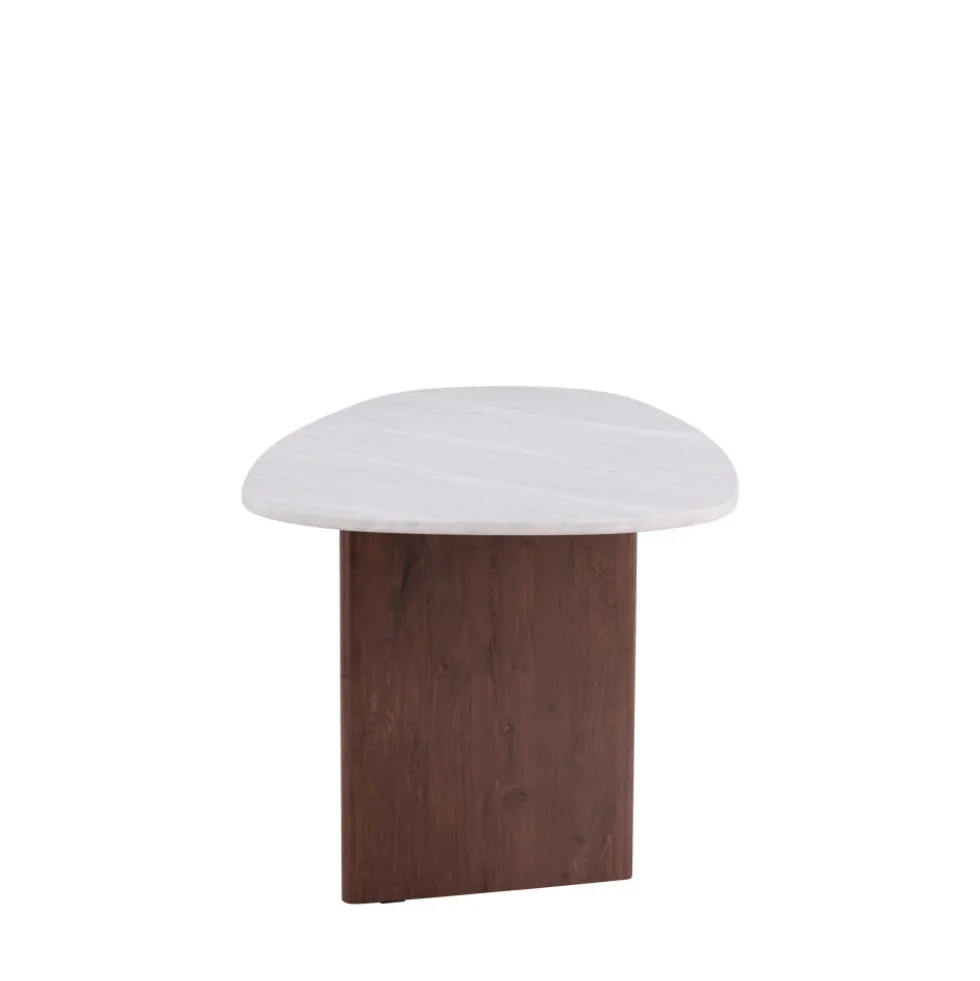 GRONVIK Table à manger 8 personnes organique effet marbre