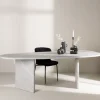 GRONVIK Table à manger 10 personnes organique effet marbre