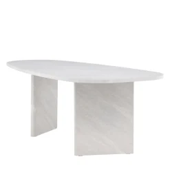 GRONVIK Table à manger 10 personnes organique effet marbre