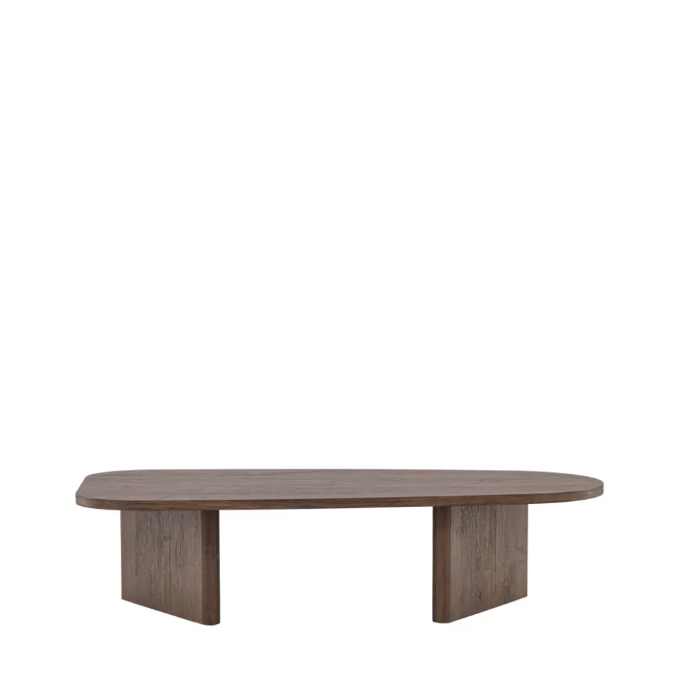 GRONVIK Table basse organique en bois 130x65cm
