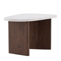 GRONVIK Table basse organique effet marbre 70x45cm