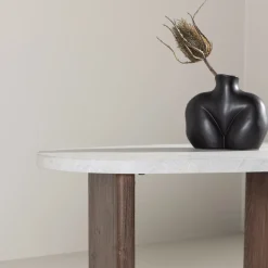 GRONVIK Table basse organique effet marbre 70x45cm