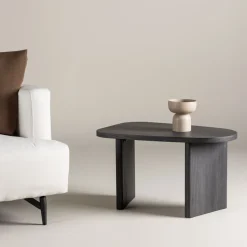 GRONVIK Table basse organique en bois 70x45cm